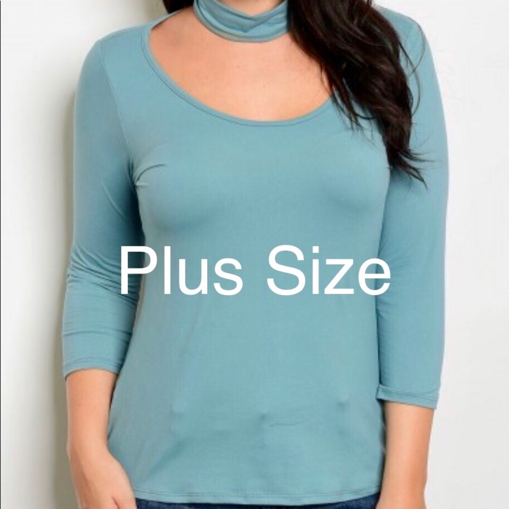 Plus Size Choker Top